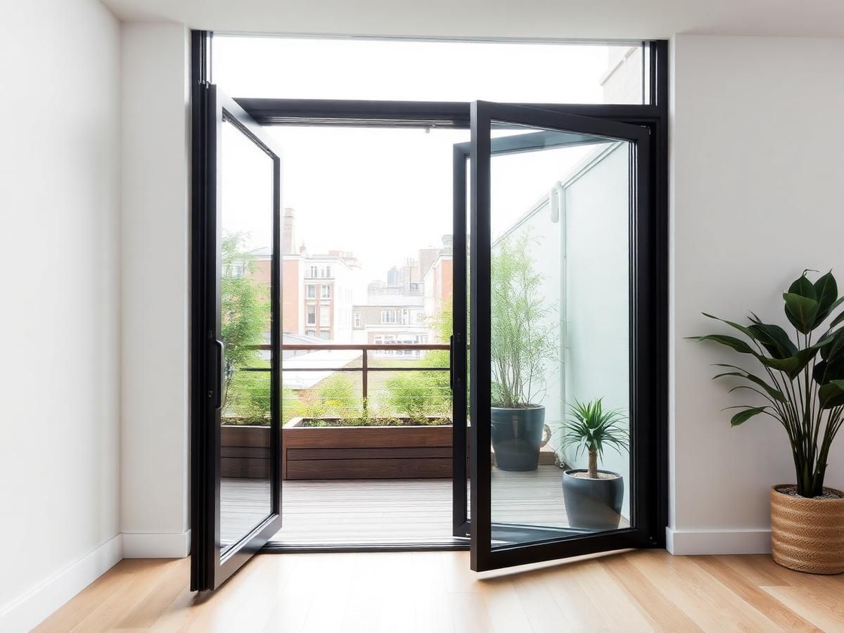Installation d'une baie vitrée coulissante en aluminium à Schaerbeek